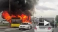 Видео: на Планерной улице сгорел автобус