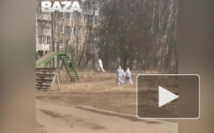 Погоня медиков в спецкостюмах за россиянином из-за коронавируса попала на видео