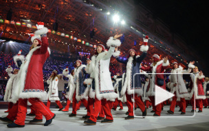 Роднина и Третьяк зажгли чашу Олимпийского огня в Сочи-2014; церемония открытия Олимпийских игр завершилась
