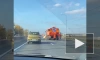 На Московском шоссе перевернулся белый автомобиль 