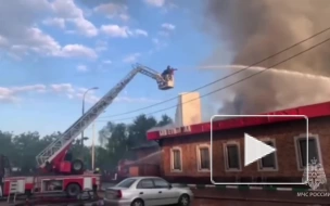 В Москве локализовали пожар в ресторане 