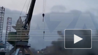 Опубликовано видео горящего крейсера "Адмирал Кузнецов"