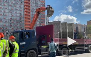 Парковку на Среднерогатской огораживают бетонным забором