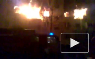 Страшный пожар в Янауле 19 января попал на видео