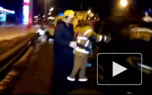 В Нижнем Новгороде перевернулся автомобиль 