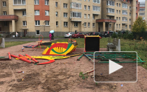 Пушкинская администрация снесла детскую площадку, установленную местными