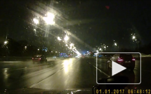 Впечатался на МКАД.