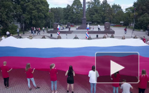 Видео: в Выборге отметили День российского флага
