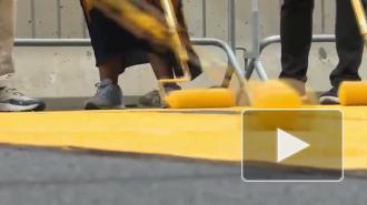 В Нью-Йорке напротив башни Трампа появилась надпись "Black lives matter"