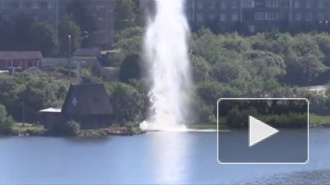 Появилось видео взрыва на Семеновском озере в Мурманске