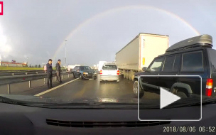 Три автомобиля усложнили движение по Мурманскому шоссе