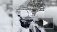 В Афинах сильный снегопад привел к транспортному коллапс...