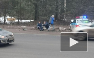 В погоне за нарушителем машина ДПС протаранила легковушку