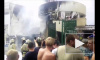 Страшный пожар на Центральном рынке в Ростове попал на видео