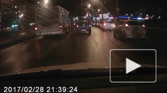 Пешеходу повезло в СПб.