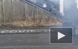 Коронавирус убрали с трассы в Гатчинском районе