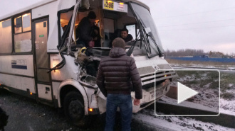 Фото с места событий: Фура оторвала переднюю часть корпуса маршрутки на Софийской улице