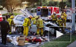 Бекхэм с сыном попали в ДТП