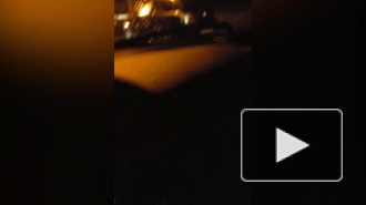 Видео: на Малой Балканской загорелась "Мазда"