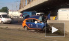 Видео из Москвы: На Варшавском шоссе автомобиль врезался в ограждение, водитель погиб