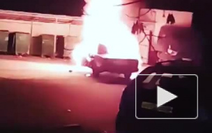 В Люберцах ночью сгорел автомобиль