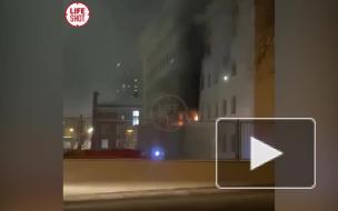 Пожар в московской больнице попал на видео