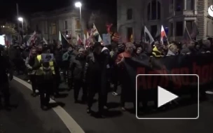 В Лейпциге прошли антиамериканские демонстрации