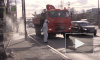 В МЧС засняли на видео процесс дезинфекции улиц в Мурино 