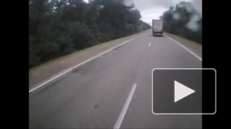 Опасный обгон Кропоткин - Тихорецк.