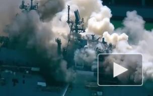 Пожар на USS Bonhomme Richard в Сан-Диего произошел не в результате взрыва
