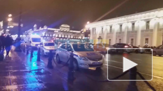 Видео: у Аничкова моста "Мерседес" вылетел на пешеходов