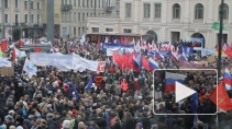 Митинг в честь Дня народного единства в Петербурге продлился 20 минут