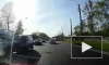 Конфликт водителей на Петергофском шоссе попал на видео