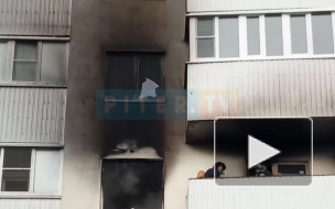 В Шушарах сгорела квартира на четвертом этаже