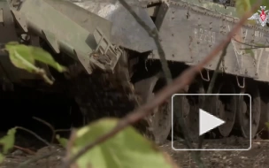 Российский кочующий танк Т-80 уничтожил украинских боевиков в зоне СВО