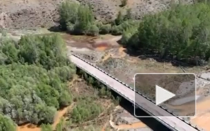В Туве из-за обрушения моста закрыли проезд по дороге в Хакасию