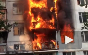 В Москве за несколько секунд огонь уничтожил квартиры 