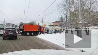 В Иркутске из-за снегопада произошло ДТП с участием 12 машин