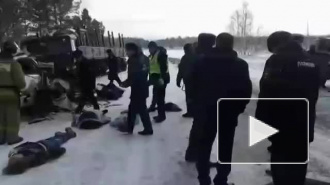 Появилось видео жуткой аварии под Красноярском: погибли 8 человек  