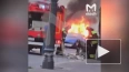 В центре Москвы сгорел Lamborghini
