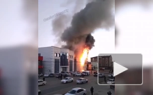 Спасатели тушили торговый комплекс в поселке Яблоновский в Адыгее