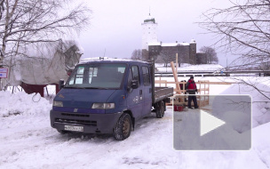 Видео: в Выборге готовят крещенскую купель