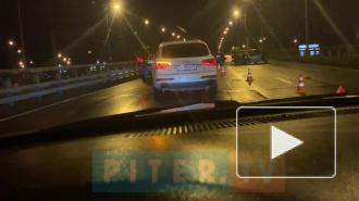 Авария на Дунайском путепроводе: водители не разошлись на дороге