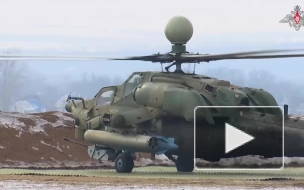 Минобороны показало кадры боевой работы ударных вертолетов Ми-35