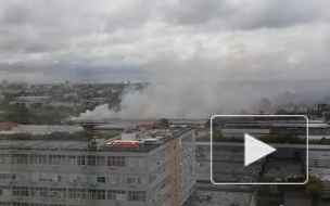 Видеозапись очередного пожара на Амурской улице  в Москве попала в Сеть