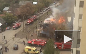 В Уфе полностью сгорел жилой дом