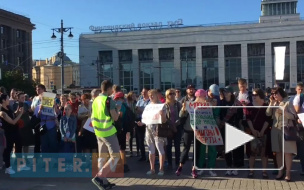 Видео: петербуржцы вышли на согласованный митинг против мусорной свалки в Шиесе