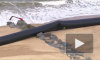 На берег в Британии выбросило гигантские трубы