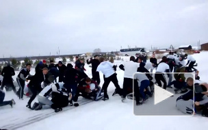 Видео массовой драки между жителями Челябинска и Екатеринбурга выложено в интернете