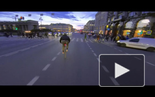 Велосипедист из США заснял на видео свою гонку с нарушением ПДД